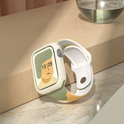 6. Silikonowy pasek Strap Moro bransoletka do zegarka opaska do Apple Watch 42 / 44 / 45 / 49 mm - wzór 5