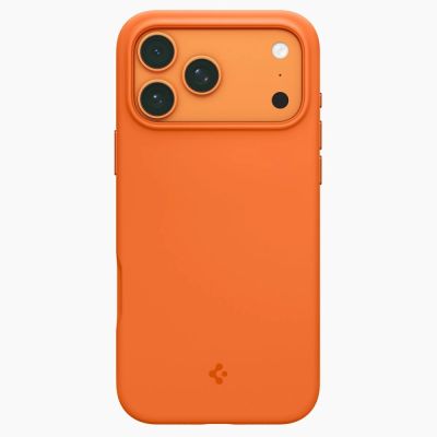 3. Etui Spigen Silicone Fit Mag na iPhone 17 Pro - pomarańczowe