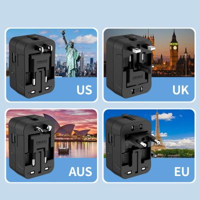7. Adapter podróżny Tech-Protect TA300 Travel Adapter EU / UK / AU - czarna