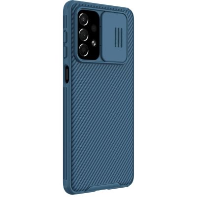 6. Nillkin CamShield Pro Case pancerne etui pokrowiec osłona na aparat kamerę Samsung Galaxy A73 niebieski