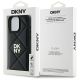 8. Etui DKNY Quilted Stack Logo na iPhone 16 Pro - czarne