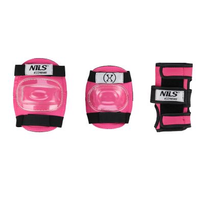 8. MR290+H230 KASK Z OCHRANIACZAMI ZESTAW RÓŻOWY ROZM. M NILS EXTREME