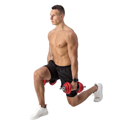 18. Sztangielki gumowane HMS SGGX20 z funkcją sztangi 20kg