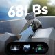 9. Joyroom JR-ZS510 Gel Suction Cup MagSafe Foldable Car Phone Mount - Gunmetal Black