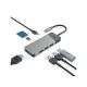 17. GREEN CELL HUB USB-C ADAPTER GC CONNECT 7W1 (3XUSB 3.1, HDMI 4K 60HZ, USB-C PD 85W, MICROSD/SD)