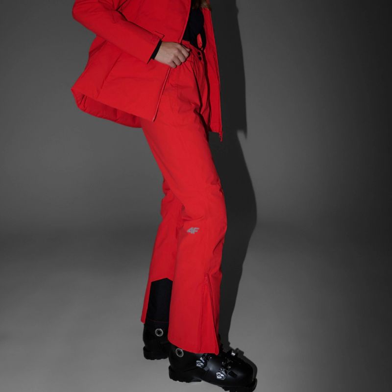 2. Spodnie narciarskie damskie 4F FNK F0944 czerwone 4FWAW25TFTRF0944 62S
