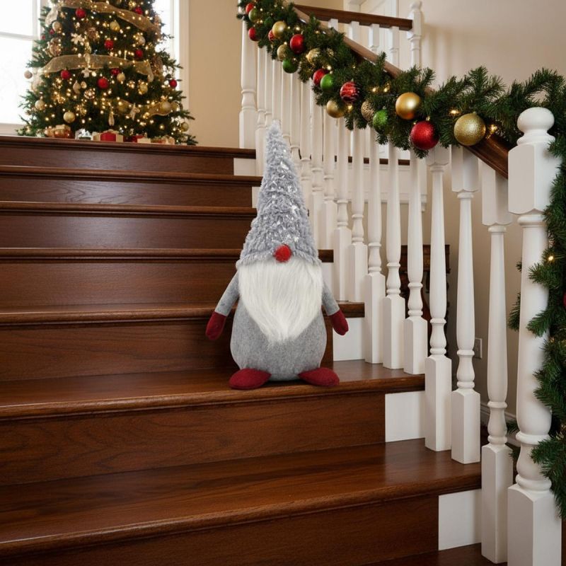 12. SKRZAT GNOM KRASNAL DEKORACYJNY SZARY 45CM