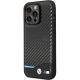 2. Etui BMW Leather Carbon na iPhone 13 Pro Max - czarne