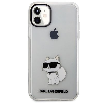17. Etui Karl Lagerfeld Ikonik Choupette na iPhone 11 / Xr - przezroczyste