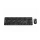 2. GEMBIRD BEZPRZEWODOWY ZESTAW KLAWIATURY + MYSZ SILENT KEY PRO BUSINESS, CZARNY, UKŁAD US