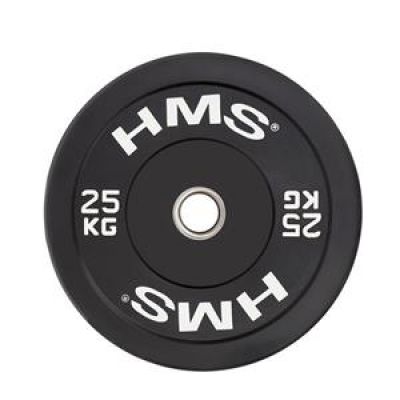 16. Talerz olimpijski HMS BLACK BUMPER 25 kg BBR25 