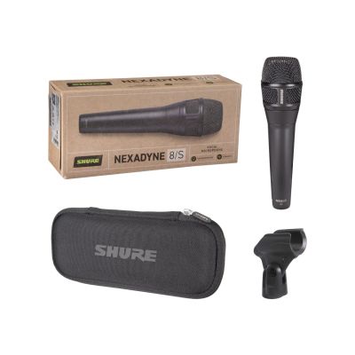 4. Shure NXN8/S - Mikrofon dynamiczny Nexadyne, Superkardioidalny ze złączem XLR, czarny