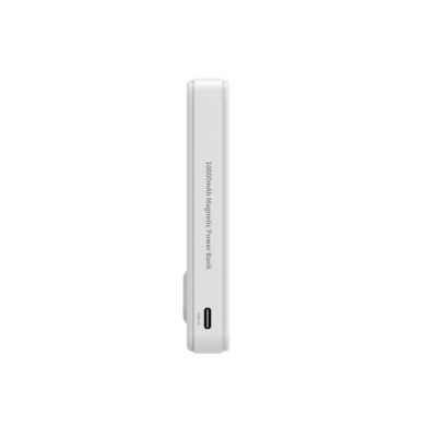 8. Powerbank Wozinsky WLWP-10KA0Y3WS 22,5W PD Qi2 10000 mAh, z podstawką, 1x USB-A, 1x USB-C - biały