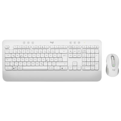 7. Logitech Signature MK650 Combo For Business klawiatura Dołączona myszka Biuro Bluetooth QWERTZ Niemiecki Biały