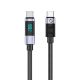 Kabel Orico LDC2C USB-C - USB-C PD 100 W z wyświetlaczem LED 480 Mb/s 3 m - czarny