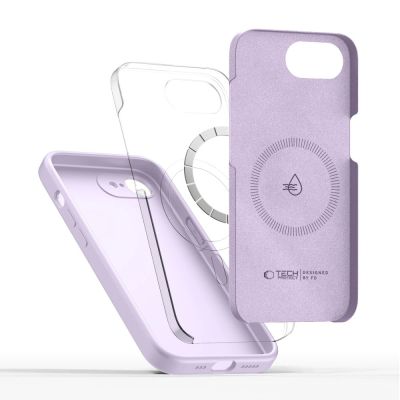 3. Etui Tech-Protect Liquid Silicone MagSafe na iPhone 16e / 17e - fioletowe