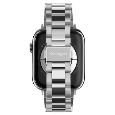 9. Pasek Spigen Modern Fit Band na Apple Watch 4/5/6/7/8/SE (38/40/41 mm) - srebrny