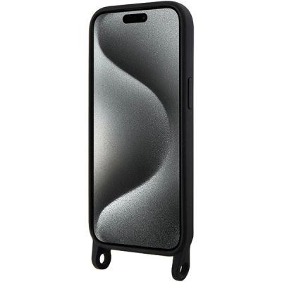 4. Etui Karl Lagerfeld Crossbody Silicone Ikonik do iPhone 15 - czarne