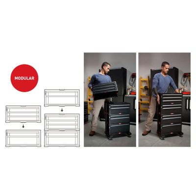 5. Regał narzędziowy na kółkach Keter 237786 6 szuflad