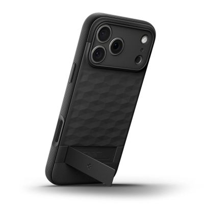 12. Etui Spigen Parallax "S" MagSafe na iPhone 17 Pro Max - czarny mat