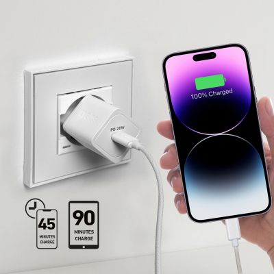 6. Ładowarka sieciowa SBS TETRGAN1C20W 20W GaN z Power Delivery - biała