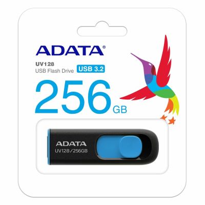 4. Pamięć USB ADATA UV128 256 GB USB Typu-A 3.2 Gen 1 (3.1 Gen 1) Czarny, Niebieski
