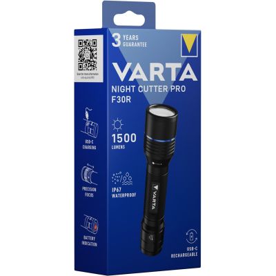 5. Varta Night Cutter Pro F30R Czarny Latarka ręczna LED