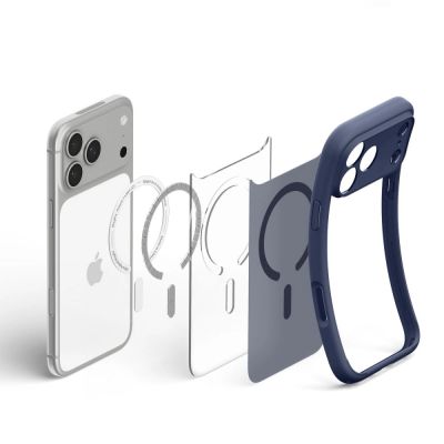 6. Etui Spigen Ultra Hybrid MagSafe na iPhone 18 Pro Max / 17 Pro Max - ciemnoniebieskie