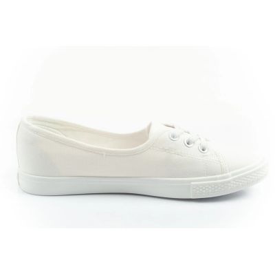 4. Lee Cooper buty trampki damskie sportowe białe wsuwane baleriny