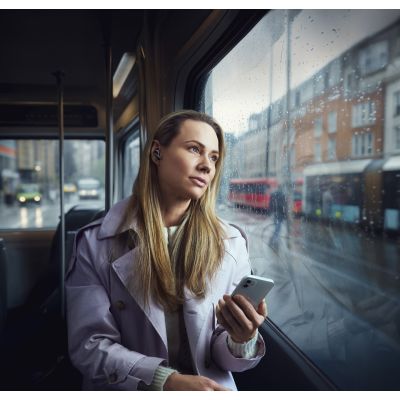 22. Słuchawki douszne bezprzewodowe Epos Adapt E1, scandinavian black
