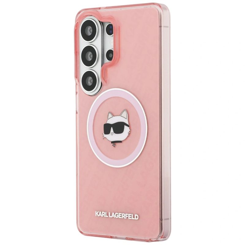 2. Etui Karl Lagerfeld IML Repeated Choupette MagSafe na Samsung Galaxy S26 Ultra - różowe