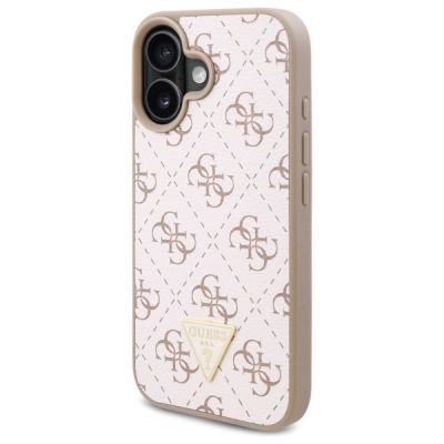 4. Etui Guess New 4G Triangle na iPhone 16 - białe