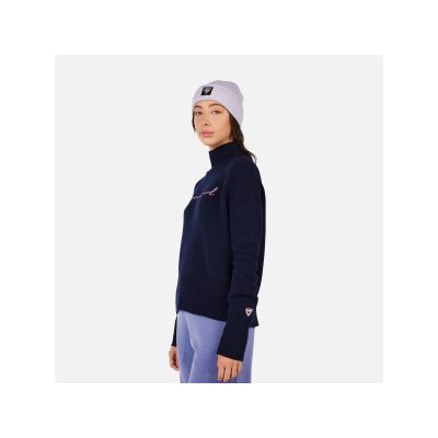 4. Sweter damski ROSSIGNOL W SIGNATURE SWEATER granatowy