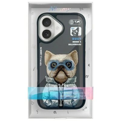 12. Etui Nimmy  Cool&Cute 2.0 Dog na iPhone 16 - czarne