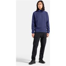 Bluza z kapturem Odlo Mid layer hoody CUBIC niebieska