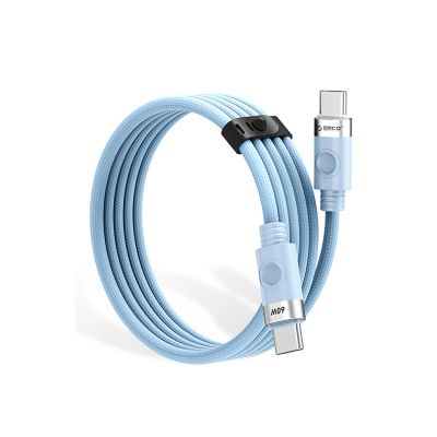 2. Kabel Orico CDX 60W 3A Power Delivery USB-C - USB-C 1m - niebieski