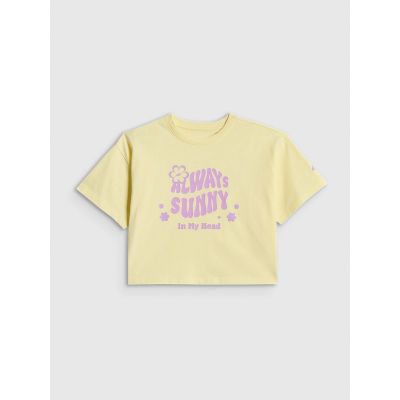 5. T-shirt loose z nadrukiem dziewczęc 4F 4FJRSS26TTSHF3908-72S