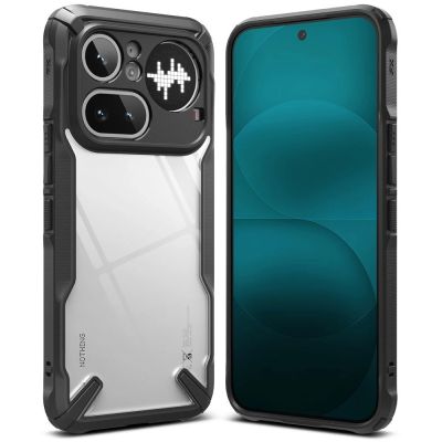 2. Etui Ringke Fusion X na Nothing Phone 4A Pro - przezroczysto-czarne
