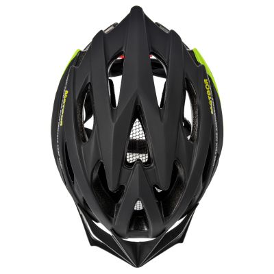 12. Kask rowerowy Meteor MV29 Drizzle XL 61-63 cm czarny/neonowy zielony