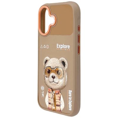 5. Etui Nimmy Cool&Cute 2.0 Bear na iPhone 17 - beżowe