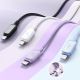 9. Kabel Joyroom Multi-Color Series A14 Lightning / USB-A 2.4A 1.2 m - biały