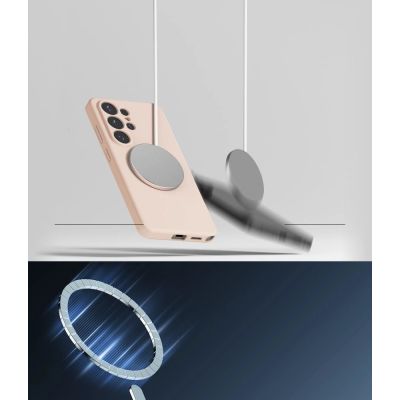 7. Etui Ringke Silicone MagSafe na Samsung Galaxy S26 Ultra - różowe