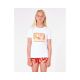 5. T-Shirt RIP CURL Surf Revival Tee - Girl - biały
