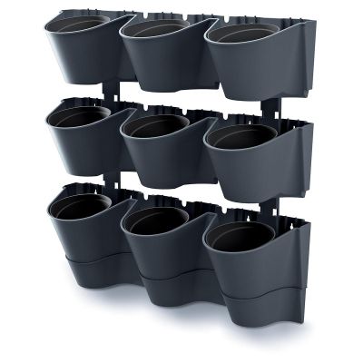 16. KWIETNIK OGRÓD WERTYKALNY WISZĄCY ANTRACYT