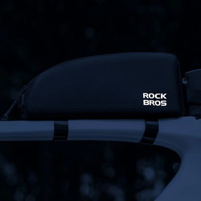 9. Torba rowerowa Rockbros na ramę na rurę górną 0,9l – czarna