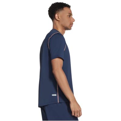 4. Skechers Go Dri All Day Tee TS315-NVY Granatowe XL