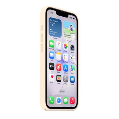4. Apple MHWG4ZM/A pokrowiec na telefon komórkowy 15,5 cm (6.1") Waniliowy