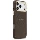 4. Etui Guess Peony Hot Stamp MagSafe na iPhone 18 Pro Max / 17 Pro Max - brązowe