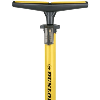 46. POMPKA WARSZTATOWO ROWEROWA DUNLOP 230PSI (16BAR) Z MANOMETREM ŻÓŁTY