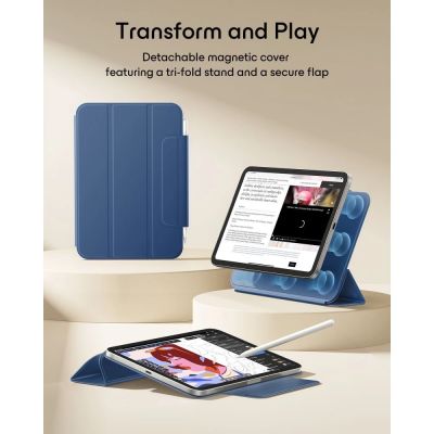 2. Etui ESR Rebound Magnetic na iPad Mini 8 8.3" - granatowe